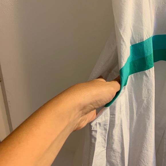 AVN Italy button down white dress preppy sz 40 8 - Picture 5 of 7